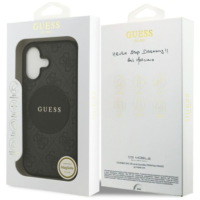 Case Guess 4G Circle Classic Logo MagSafe for iPhone 17 black - imagine 8
