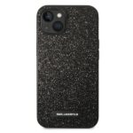 Karl Lagerfeld KLHCP14SG2ELK iPhone 14/ 15 / 13 6,1" hardcase black Glitter Plaque Logo - imagine 3