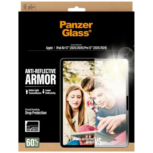 Szkło hartowane PanzerGlass Ultra-Wide    Fit Reflective Armor do iPad Air 13" (2025/2024) / Pro 13" (2025/2024) - imagine 5