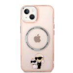 Karl Lagerfeld KLHMP14MHNKCIP iPhone 14 Plus / 15 Plus 6,7" hardcase pink Iconic Karl&Choupett - imagine 3