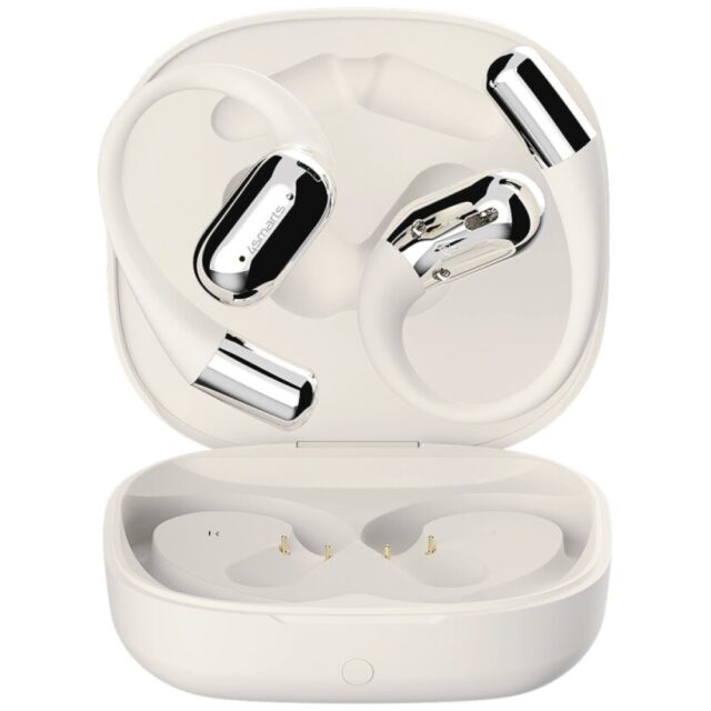 Bluetooth headphones 4smarts SkyBuds OWS with AI screen beige - imagine 6