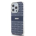 DKNY DKHMP15LHRHSEB iPhone 15 Pro 6.1" inch blue hardcase IML Mono & Stripe MagSafe - imagine 2