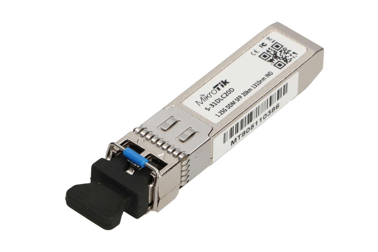 cps-cbcac5dfe82afbefcd1aee26b899e5f5-2025-12-05-07-26-32 MikroTik S-31DLC20D | SFP Module | 1,25Gb/s, 1310nm, 2x LC, 20km, Single mode - imagine 1