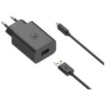 Charger wall Motorola TurboPower 33W USB-A with cable USB-A to USB-C 1m black - imagine 6