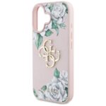 Case Guess Grained Roses Big 4G logo for iPhone 16 pink - imagine 6