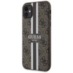 Guess GUHMN61P4RPSW iPhone 11 / Xr brown hardcase 4G Printed Stripes MagSafe - imagine 2