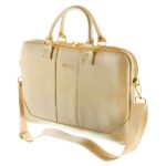 Guess Torba GUCB15TBE 16" beige Saffiano
