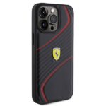 Ferrari FEHCP15XPTWK iPhone 15 Pro Max 6.7" black hardcase Twist Metal Logo - imagine 4