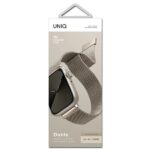 UNIQ Dante Strap Apple Watch Series 1/2/3/4/5/6/7/8/9/SE/SE2/SE 38/40/41mm Stainless Steel starlight - imagine 3