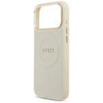 Case Guess Peony Hot Stamp MagSafe for iPhone 17 Pro Max beige - imagine 6