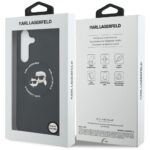 Case Karl Lagerfeld Silicone Karl&Choupette Heads MagSafe for Samsung Galaxy S25 FE black - imagine 8