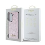Guess GUHCZFD6HGGSHP Z Fold6 F956 pink hardcase 4G Glitter Script - imagine 7