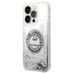 Karl Lagerfeld KLHCP14LLCRSGRS iPhone 14 Pro 6,1" silver hardcase Liquid Glitter RSG - imagine 2