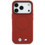 BMW M FW Metal Logo MagSafe Case for iPhone 17 Pro Red - imagine 3