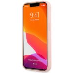 Guess GUHCP13MLSLMGLP iPhone 13 / 14 / 15 6.1" light pink hardcase Silicone Script Gold L - imagine 5