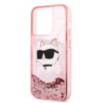 Karl Lagerfeld KLHCP14LLNCHCP iPhone 14 Pro 6,1" pink hardcase Glitter Choupette Head - imagine 6