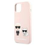 Karl Lagerfeld KLHMP13MSSKCI iPhone 13/ 14 / 15 6,1" hardcase light pink Silicone Ikonik Karl & Ch - imagine 6