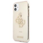 Guess GUHCN61PCUGL4GGO iPhone 11 6,1"/ Xr gold hard case Glitter 4G Big Logo - imagine 2