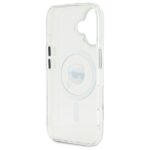 Karl Lagerfeld KLHMP16MHLSKIH iPhone 16 Plus 6.7" white hardcase IML Metal Karl Head MagSafe - imagine 7