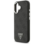Case Guess 4G Triangle Logo MagSafe for iPhone 17 black silver - imagine 6