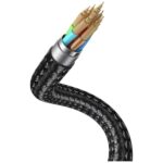 Cable USAMS Huan Series SJ754 72W USB-C to USB-C + USB-C + wireless charger for watch tarnish - imagine 9