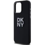 DKNY DKHCP15LSMCBSK iPhone 15 Pro 6.1" black hardcase Liquid Silicone Metal Logo - imagine 6