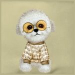 Nimmy Crossbody khaki Glasses Cool Dog - imagine 3