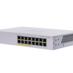 Cisco CBS110-16PP | Switch | 16x RJ45 1000Mb/s, 8x PoE, Desktop, Rack, Unmanaged, 64W