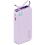 USAMS Powerbank with retractable cableRetractable Lightning 10000 mAh PD 20W Fast Charge XY Series p