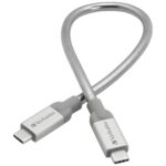 Verbatim Steel Cable USB-C/USB-C 3A 30cm silver 48867