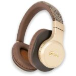 Guess Bluetooth on-ear headphones GUBH604GEMW brown 4G Script