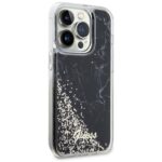 Guess GUHCP14LLCSGSGK iPhone 14 Pro 6.1" black hardcase Liquid Glitter Marble - imagine 4