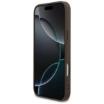 Guess 4G Strap Triangle Logo MagSafe case for iPhone 17 Pro Max brown - imagine 5