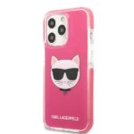 Karl Lagerfeld KLHCP13XTPECPI iPhone 13 Pro Max 6,7" hardcase fuschia Choupette Head - imagine 2