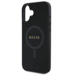 Guess GUHMP16SPSAHMCK iPhone 16 6.1" black hardcase Saffiano Classic Logo MagSafe - imagine 6