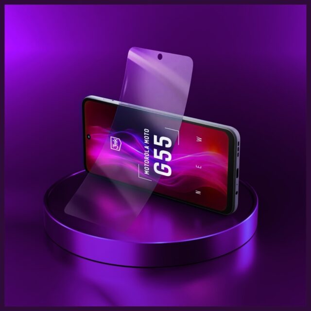 Hybrid Glass 3MK FlexibleGlass for Motorola Moto G55 5G - imagine 4