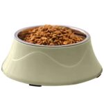 Double Dog Cat Bowl Extralink Pets, Metal 2-in-1 for Dry Wet Food and Water pet-824