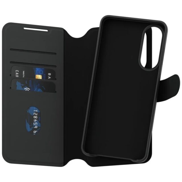 Case CARE by PanzerGlass Feature Tango 2w1 Wallet Qi for Samsung Galaxy S25 Edge black - imagine 3