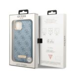 Guess GUHMP13MU4GPRB iPhone 13 / 14 / 15 6.1" blue hard case 4G Logo Plate MagSafe - imagine 8