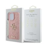 Guess GUHCP16LHG4SGP iPhone 16 Pro 6.3" pink hardcase Fixed Glitter Big 4G - imagine 8