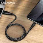 USAMS Braided U41 Lightning Cable 3m 2A black SJ397USB01 (US-SJ397) Fast Charge - imagine 3
