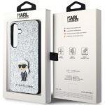Karl Lagerfeld KLHCS24MGCNPSG S24+ S926 silver hardcase Fixed Glitter Ikonik Logo Metal Pin - imagine 8