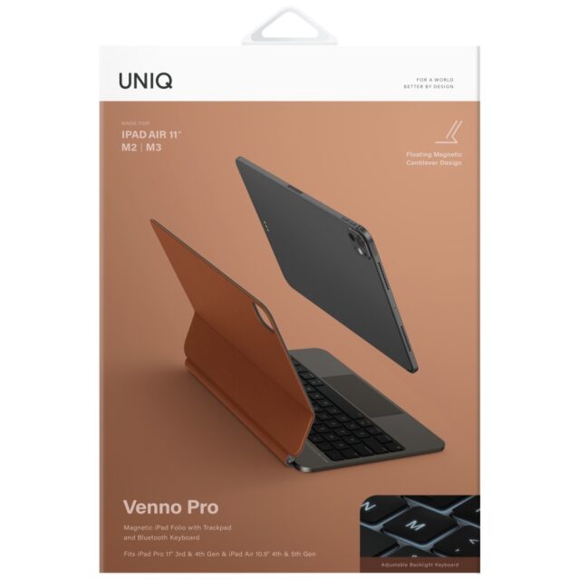 Case UNIQ Venno Pro Magnetic Smart with keyboard for iPad Air 11" (2024/25) | Air 10.9" (2022/20) wh - imagine 7