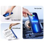 USAMS magnetic wireless holder US-CD164 15W 2-in-1 for air vent transparent CD164DZ02 - imagine 4