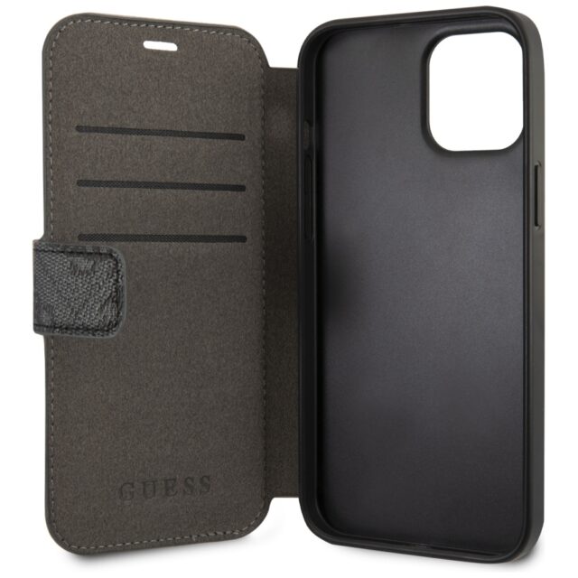 Guess GUFLBKSP12M4GG iPhone 12/12 Pro 6,1" grey book 4G Charms Collection - imagine 2