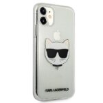 Karl Lagerfeld KLHCN61CHTUGLS iPhone 11 6,1" / Xr silver hardcase Glitter Choupette - imagine 4