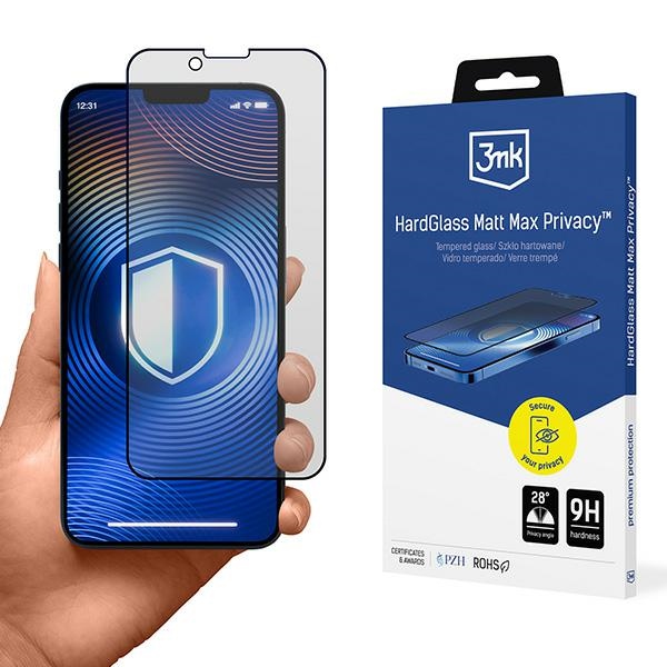 3MK HardGlass Matt Max Privacy iPhone 13Pro Max/14 Plus