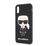 Karl Lagerfeld KLHCPXSLFKBK iPhone X/Xs hardcase black Silicone Iconic - imagine 5