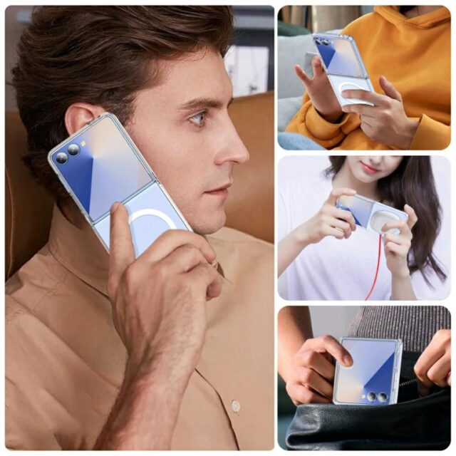 Case Beline Clear MagSafe for Samsung Galaxy Z Flip7 transparent - imagine 9