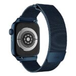 UNIQ Dante Strap Apple Watch Series1/2/3/4/5/6/7/8/9/SE/SE2/SE38/40/41mm Stainless Steel cobalt blue - imagine 2